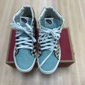 Vans Sk8-Hi Skate High Tiger Patchwork shoes size: Mens 7.5 Womens 9